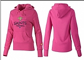 Nike New Orleans Saints Team Logo Pink Women Pullover Hoodies (3),baseball caps,new era cap wholesale,wholesale hats