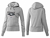 Nike Philadelphia Eagles Team Logo Gray Women Pullover Hoodies (5),baseball caps,new era cap wholesale,wholesale hats