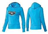 Nike Philadelphia Eagles Team Logo L.Blue Women Pullover Hoodies (4),baseball caps,new era cap wholesale,wholesale hats