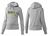 Nike Pittsburgh Steelers Team Logo Gray Women Pullover Hoodies (3),baseball caps,new era cap wholesale,wholesale hats