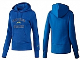Nike San Diego Chargers Team Logo Blue Women Pullover Hoodies (2),baseball caps,new era cap wholesale,wholesale hats