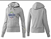 Nike San Diego Chargers Team Logo Gray Women Pullover Hoodies (2),baseball caps,new era cap wholesale,wholesale hats