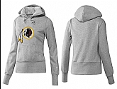Nike Washington Redskins Team Logo Gray Women Pullover Hoodies (5),baseball caps,new era cap wholesale,wholesale hats