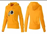 Nike Washington Redskins Team Logo Yellow Women Pullover Hoodies (1),baseball caps,new era cap wholesale,wholesale hats