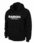 Oakland Raiders Authentic font Pullover Hoodie Black,baseball caps,new era cap wholesale,wholesale hats