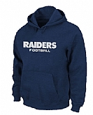 Oakland Raiders Authentic font Pullover Hoodie Navy Blue,baseball caps,new era cap wholesale,wholesale hats