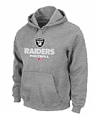 Oakland Raiders Critical Victory Pullover Hoodie Grey,baseball caps,new era cap wholesale,wholesale hats
