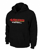 San Francisco 49ers Authentic font Pullover Hoodie Black,baseball caps,new era cap wholesale,wholesale hats