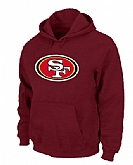 San Francisco 49ers Logo Pullover Hoodie Red,baseball caps,new era cap wholesale,wholesale hats