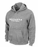 Seattle Seahawks Authentic font Pullover Hoodie Grey,baseball caps,new era cap wholesale,wholesale hats