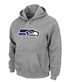 Seattle Seahawks Logo Pullover Hoodie Grey,baseball caps,new era cap wholesale,wholesale hats