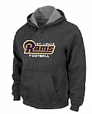 St Louis Rams Authentic font Pullover Hoodie Navy Grey,baseball caps,new era cap wholesale,wholesale hats