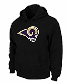 St Louis Rams Logo Pullover Hoodie Black,baseball caps,new era cap wholesale,wholesale hats