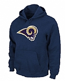 St Louis Rams Logo Pullover Hoodie Navy Blue,baseball caps,new era cap wholesale,wholesale hats