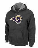 St Louis Rams Logo Pullover Hoodie Navy Grey,baseball caps,new era cap wholesale,wholesale hats