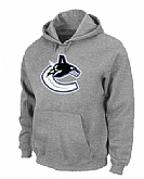 Vancouver Canucks Orange Big x26 Tall Logo Pullover Hoodie Grey,baseball caps,new era cap wholesale,wholesale hats