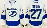 Tampa Bay Lightning #27 Jonathan Drouin New White Jerseys,baseball caps,new era cap wholesale,wholesale hats