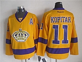 Los Angeles Kings #11 Anze Kopitar Yellow Throwback CCM Jerseys,baseball caps,new era cap wholesale,wholesale hats