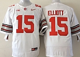 Ohio State Buckeyes #15 Ezekiel Elliott 2015 Playoff Rose Bowl Special Event Diamond Quest White Jerseys,baseball caps,new era cap wholesale,wholesale hats