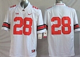 Ohio State Buckeyes #28 Dominic Clarke 2014 White Limited Jerseys,baseball caps,new era cap wholesale,wholesale hats