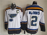 St. Louis Blues #2 Al MacInnis 2014 White Throwback CCM Jerseys,baseball caps,new era cap wholesale,wholesale hats