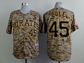 Pittsburgh Pirates #45 Gerrit Cole 2015 Camo Jerseys,baseball caps,new era cap wholesale,wholesale hats