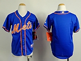 Youth New York Mets Blank Blue Jerseys,baseball caps,new era cap wholesale,wholesale hats