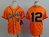 Youth San Francisco Giants #12 Joe Panik Orange Jerseys,baseball caps,new era cap wholesale,wholesale hats