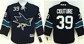 Youth San Jose Sharks #39 Logan Couture Black Jerseys,baseball caps,new era cap wholesale,wholesale hats