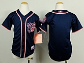 Youth Washington Nationals Blank Navy Blue Jerseys,baseball caps,new era cap wholesale,wholesale hats