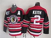 Chicago Blackhawks #2 Duncan Keith Red-Black 75TH Throwback CCM Jerseys,baseball caps,new era cap wholesale,wholesale hats