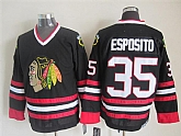Chicago Blackhawks #35 Tony Esposito Black Throwback CCM Jerseys,baseball caps,new era cap wholesale,wholesale hats