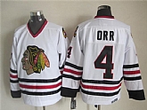 Chicago Blackhawks #4 Bobby Orr White Throwback CCM Jerseys,baseball caps,new era cap wholesale,wholesale hats
