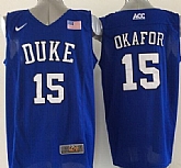 Duke Blue Devils #15 Jahlil Okafor 2015 Blue Jerseys,baseball caps,new era cap wholesale,wholesale hats
