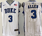 Duke Blue Devils #3 Grayson Allen White Jerseys,baseball caps,new era cap wholesale,wholesale hats