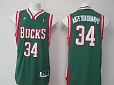 Milwaukee Bucks #34 Giannis Antetokounmpo Revolution 30 Swingman Green Jerseys,baseball caps,new era cap wholesale,wholesale hats