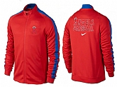 MLB Los Angeles Angels of Anaheim Team Logo 2015 Men Baseball Jacket (7),baseball caps,new era cap wholesale,wholesale hats