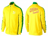 MLB Oakland Athletics Team Logo 2015 Men Baseball Jacket (4),baseball caps,new era cap wholesale,wholesale hats