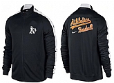 MLB Oakland Athletics Team Logo 2015 Men Baseball Jacket (6),baseball caps,new era cap wholesale,wholesale hats