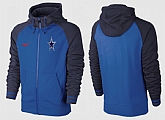 Men Dallas Cowboys Team Logo Full Zip NFL Hoodie (14),baseball caps,new era cap wholesale,wholesale hats