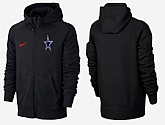 Men Dallas Cowboys Team Logo Full Zip NFL Hoodie (18),baseball caps,new era cap wholesale,wholesale hats