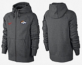Men Denver Broncos Team Logo Full Zip NFL Hoodie (21),baseball caps,new era cap wholesale,wholesale hats