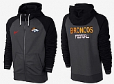 Men Denver Broncos Team Logo Full Zip NFL Hoodie (5),baseball caps,new era cap wholesale,wholesale hats