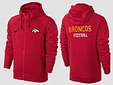 Men Denver Broncos Team Logo Full Zip NFL Hoodie (8),baseball caps,new era cap wholesale,wholesale hats