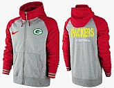 Men Green Bay Packers Team Logo Full Zip NFL Hoodie (13),baseball caps,new era cap wholesale,wholesale hats