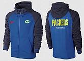 Men Green Bay Packers Team Logo Full Zip NFL Hoodie (14),baseball caps,new era cap wholesale,wholesale hats