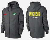 Men Green Bay Packers Team Logo Full Zip NFL Hoodie (21),baseball caps,new era cap wholesale,wholesale hats