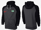 Men Green Bay Packers Team Logo Full Zip NFL Hoodie (5),baseball caps,new era cap wholesale,wholesale hats
