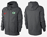Men Green Bay Packers Team Logo Full Zip NFL Hoodie (9),baseball caps,new era cap wholesale,wholesale hats