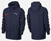 Men New England Patriots Team Logo Full Zip NFL Hoodie (11),baseball caps,new era cap wholesale,wholesale hats